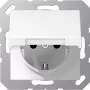 Kištukinis lizdas Jung A 520 KL WW — CEE 7/3, 250 V, 16 A, IP44, baltas, duroplast