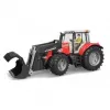 Žaislinis traktorius BRUDER Massey Ferguson 7624 su priekiniu krautuvu, raudonas, nuo 3 metų