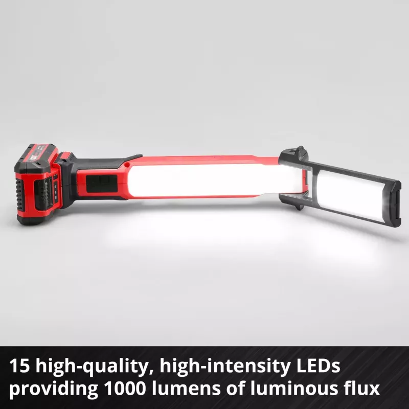 Belaidis LED darbinis žibintas Power X-Change TE-CL 18/1000 S Li - Solo, 18V, raudonas, be akumuliatoriaus ir įkroviklio