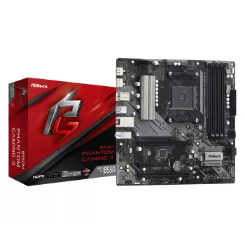 Motininė plokštė ASRock B550M Phantom Gaming 4 AMD B550 Socket AM4 micro ATX