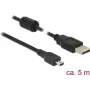 USB kabelis DeLOCK 5m USB 2.0-A USB 2.0 Mini-B