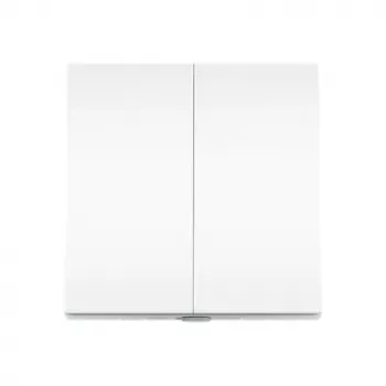 TP-Link Tapo išmanusis šviesos jungiklis 2 grupės 1 kryptis, pakreipiamas, baltas, 91,5 mm, 100,5 mm, 55,5 mm, 200 g