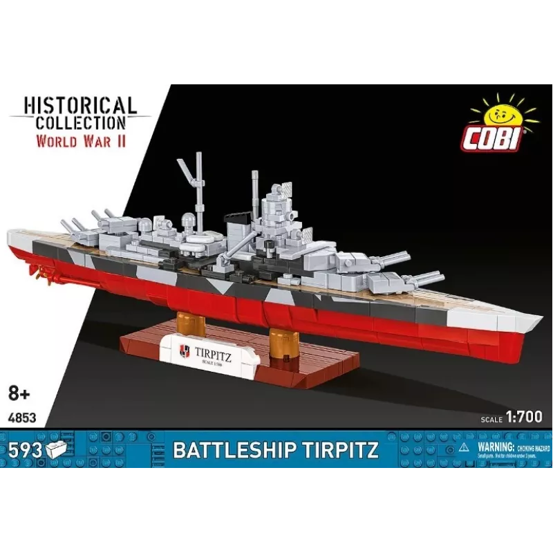 Konstruktorius Cobi Battleship Tirpitz 593 detalės