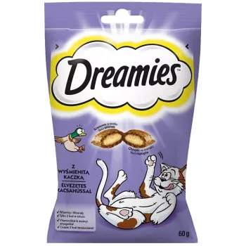 Dreamies kačių skanėstai Anties užkandžiai 60g