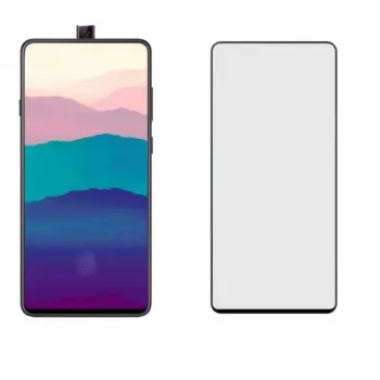 Grūdinto stiklo ekrano apsauga Tellur Samsung Galaxy A90 2.5D pilna klijų juoda