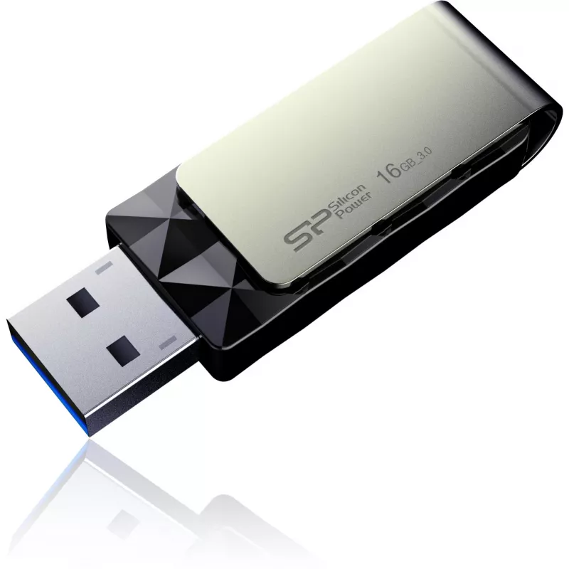 Silicon Power Blaze B30 SP016GBUF3B30V1K USB laikmena, 16 GB, USB 3.0, juoda