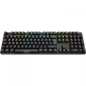 Žaidimų klaviatūra SKILLER SGK36W, juoda, DE išdėstymas, Huano Red jungikliai
