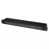 LogiLink Patch Panel 19, 24 prievadų, RJ-45, 1U, juodas