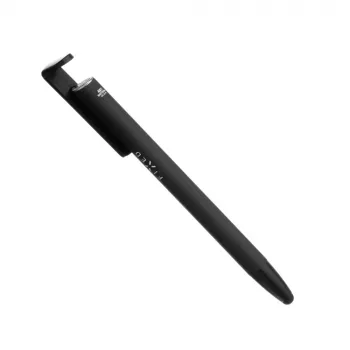 3-in-1 rašiklis su stilius ir stovu FIXED FIXPEN-BK — tušinukas, talpinis antgalis, integruotas stovas, juodas