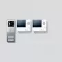 Siedle SET CVB 850-2 E/W vaizdo domofono komplektas – 8,89 cm (3,5 colio) TFT ekranas, nerūdijantis plienas, balta spalva, vidaus ir lauko naudojimui, 756 x 504 pikseliai, CMOS