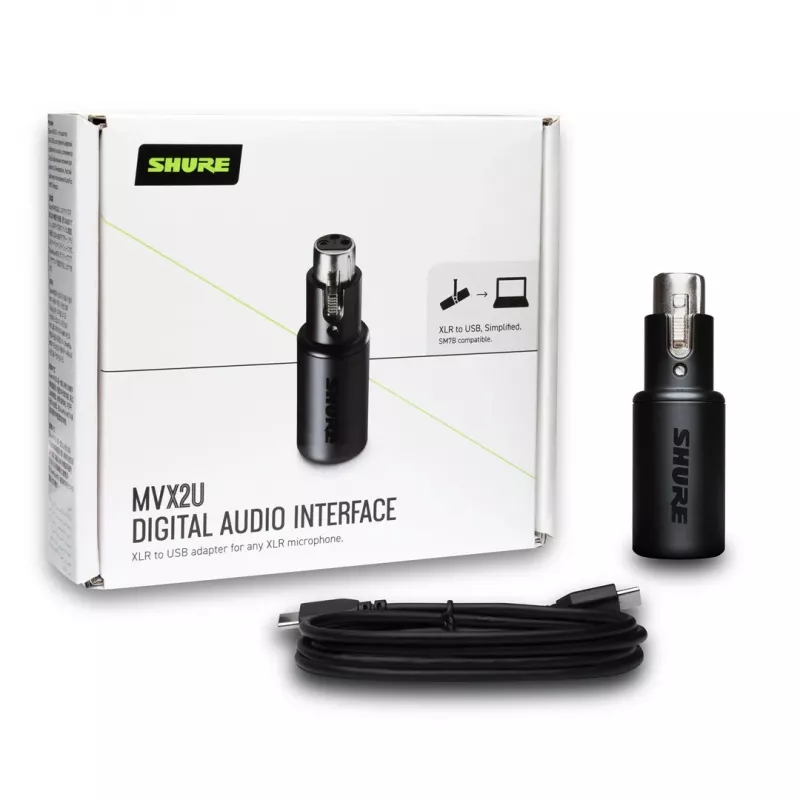 Shure MVX2U – skaitmeninė garso sąsaja