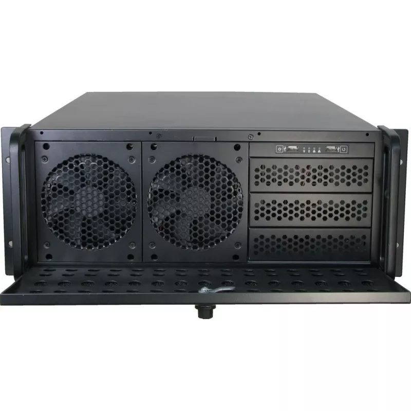 Serverio korpusas Inter-Tech IPC 4U-4129L stelažinis metalinis sidabrinis