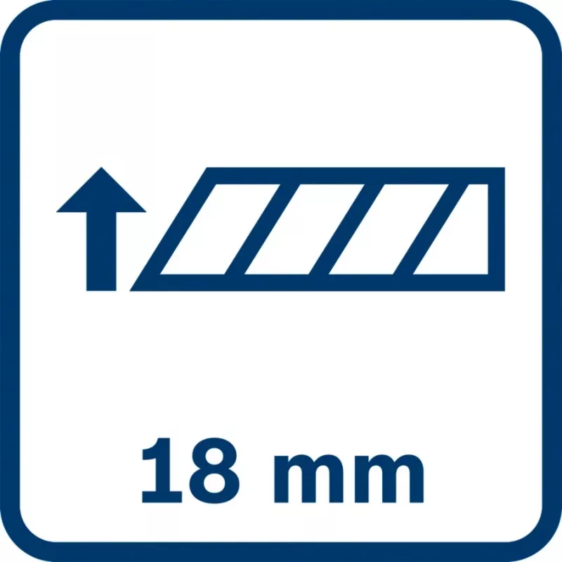 Pjovimo peilis Bosch 1 600 A01 TH6, ašmenų plotis 1,8 cm, svoris 120 g