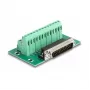 DeLOCK D-Sub 25 kontaktų kištukinis adapteris į gnybtų bloką, tvirtinamas ant DIN bėgelio, 51mm x 86mm x 30mm