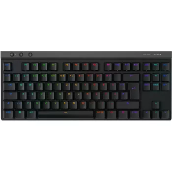 Logitech G G515 - Tastatur - LIGHTSPEED - TKL - Hintergrundbeleuchtung - kabellos - 2,4 GHz, Bluetooth, USB - QWERTZ - Deutsch - Tastenschalter: GL Li