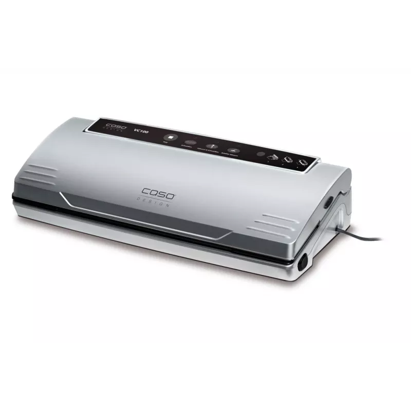 Caso VC 100 vakuuminis pakuotuvas, 120 W, temperatūros kontrolė, sidabrinis