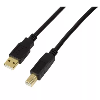 USB kabelis LogiLink UA0264 USB 2.0 10 m USB A USB B juodas