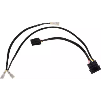 Alphacool 4 kontaktų Molex dvigubas adapteris skirtas Alphacool Magnetventiliui - juodas 50cm EOL (18517)