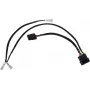 Alphacool 4 kontaktų Molex dvigubas adapteris skirtas Alphacool Magnetventiliui - juodas 50cm EOL (18517)