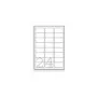 Adresiniai lipdukai Avery Zweckform J8159-25 – balti, rašaliniams spausdintuvams, 63,5×33,9 mm, 600 lipdukų (25 lapai)