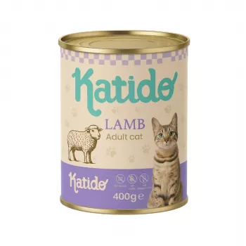 KATIDO Ėriena – šlapias kačių ėdalas – 400 g