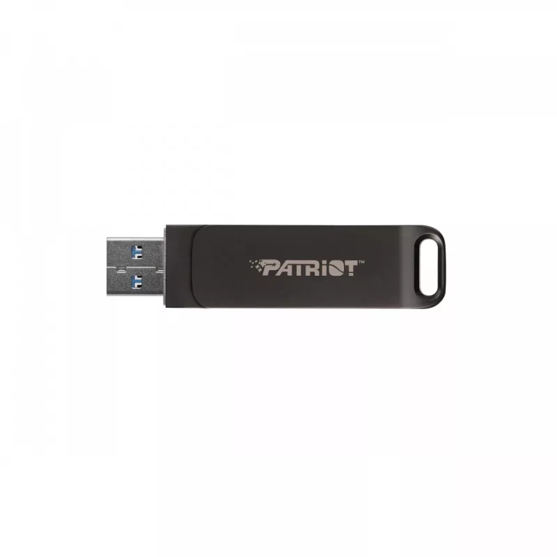 „Flashdrive“ PATRIOT Rage R550 32GB 100 MB/S USB A+C sukamasis dizainas (PE32GR550DSAD) Juoda