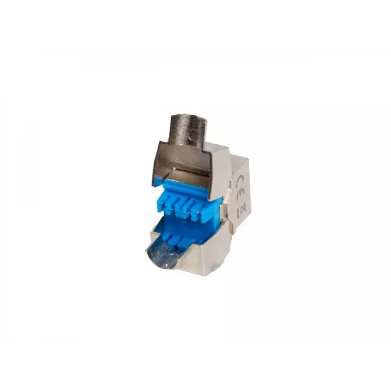 Keystone modulis Lanberg KSF8-4000 plokščias mėlynas sidabrinis RJ-45 CAT.8.1 FTP