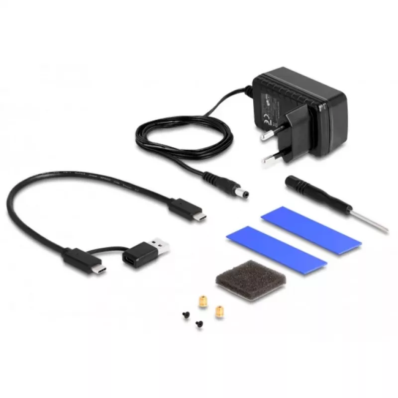 HDD/SSD korpusas DeLOCK 42020 juodas 2,5 colio USB Type-C 10 Gbit/s