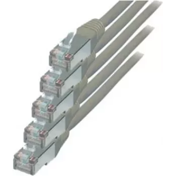 Tinklo kabelis ShiverPeaks BS75711-H-SET5 1m Cat6 S/FTP Pilka