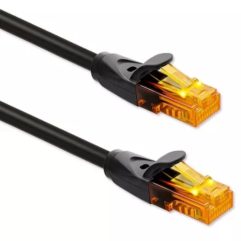UTP patchcord laidas QOLTEC 30 m Cat6 2×RJ45 juodas