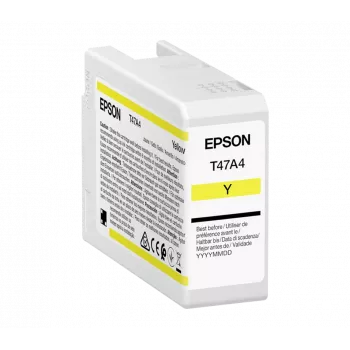 Epson UltraChrome Pro 10 T47A4 Yellow – originalus geltonas kasečių rašalas