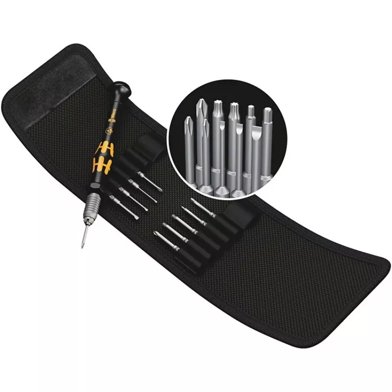 Kombinuotas atsuktuvas Wera ESD/11 SB – 1 vnt., Torx/Phillips/Kryžminiai/Plošti antgaliai, plastikinė rankena (juoda/geltona)