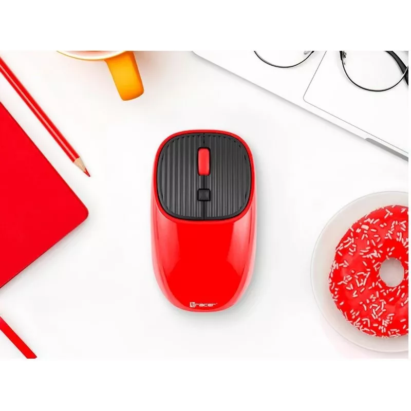 Tracer WAVE Office Ambidextrous RF Wireless pelė raudona