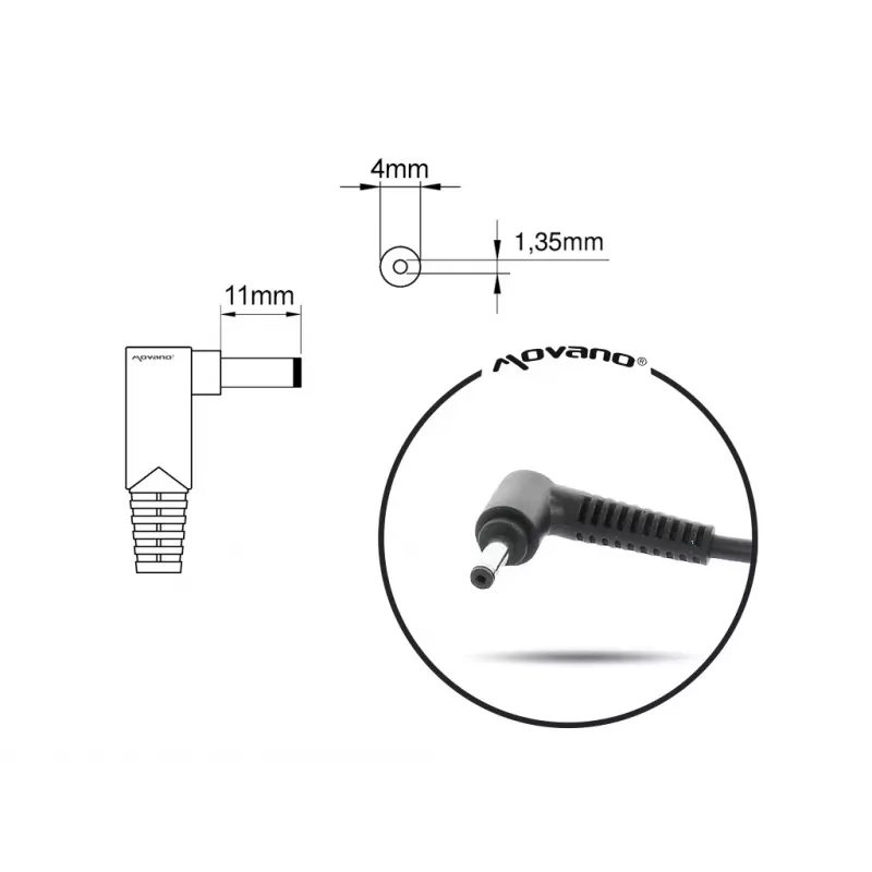 Mitsu 19V 2.37A (4.0x1.35) maitinimo adapteris 45W - ASUS ZM/AS19237E