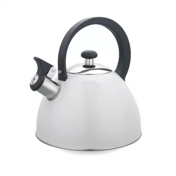 Virdulys Maestro MR-1302-WG 2,5 L, nerūdijančio plieno korpusas, baltas, šarnyrinis švilpukas