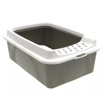 Uždaras kačių tualetas rotho Bonnie Eco Cappuccino 30 L, plastikinis padėklas su dangčiu, 572×393×209 mm