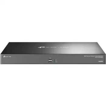 TP-Link VIGI 64 kanalų tinklinis vaizdo registratorius, 64 įėjimai, 4K 3840×2160, 16 kanalų atkūrimas, SATA HDD, iki 64 TB, 2×LAN, USB-A
