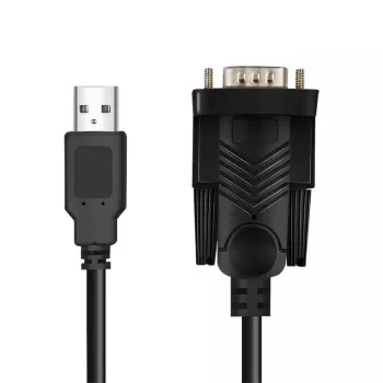 LogiLink AU0048A Serijinis kabelis 1,5 m USB A – DB-9 juodas