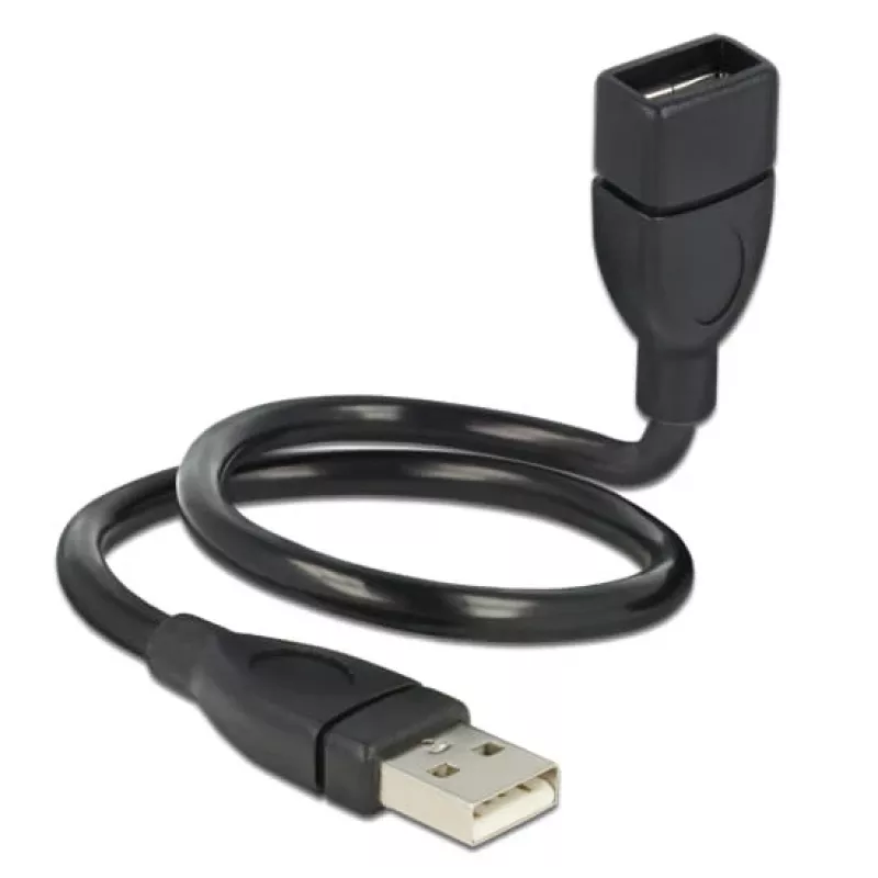 USB ilginimo kabelis DeLOCK 35 cm USB 2.0 83498 juodas