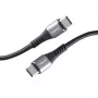 USB-C laidas INTENSO 7901000 — 1,5 m, juodas, USB-C į USB-C įkrovimo ir duomenų perdavimo laidas
