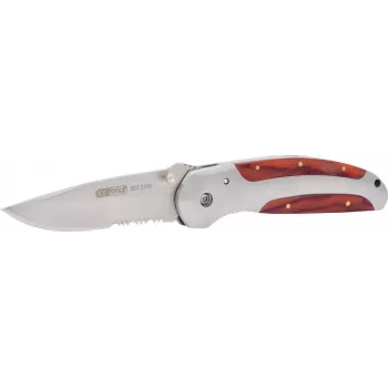 Sulankstomas peilis ks tools 907.2190, ašmenų ilgis 220 mm su fiksavimo mechanizmu