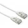 ROLINE GREEN U/FTP DataCenter Patch Cable Cat.6A (Class EA), LSOH, plonas, Baltas, 1 m (21.44.1701)