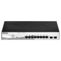 D-Link DGS-1210-08P/E valdomas L2 Gigabit Ethernet (10/100/1000) PoE jungiklis, juodas