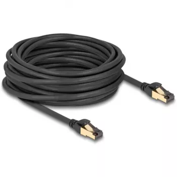 Tinklo kabelis DeLOCK RJ45 Cat.6A vyriškas-vyriškas S/FTP 10m Juodas