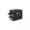 Kelioninis adapteris SBOX TA-23 su dvigubu USB įkrovikliu ir universalia kištukų sistema