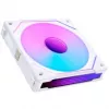 LIAN LI UNI FAN SL-INF 120 ARGB Reverse Blade PWM ventiliatorių rinkinys – 6 vnt., balti
