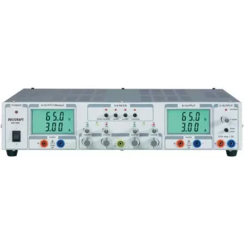 Voltcraft laboratorinis maitinimo šaltinis, reguliuojamas VSP 2653 0,1 - 65 V/DC 0 - 3 A 399 W 3x (VSP 2653)