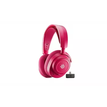 Steelseries Arctis Nova 7P Wireless Gen 2 ausinės su mikrafonu, laidinės ir belaidės, galvos lankas, žaidimams, USB Type-C, Bluetooth, raudonos