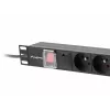 LANBERG PDU-07E-0200-IEC-BK PDU 1U 10A 7 lizdai French 2m Juoda