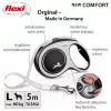 Flexi New COMFORT 8 m Juoda, Pilka Šunų Ištraukiamas Pavadėlis
